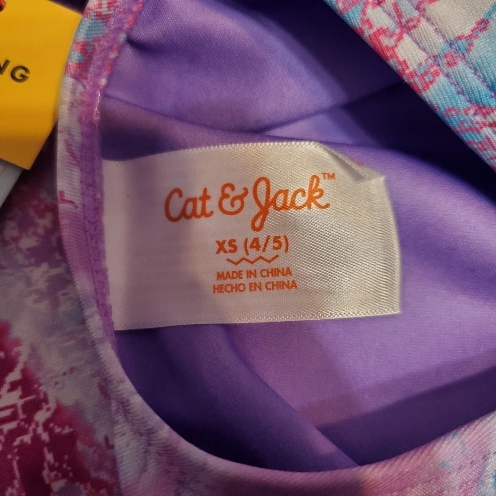 NWT Cat & Jack Girl's Purple Dance Gymnastics Leotard XS 4/5